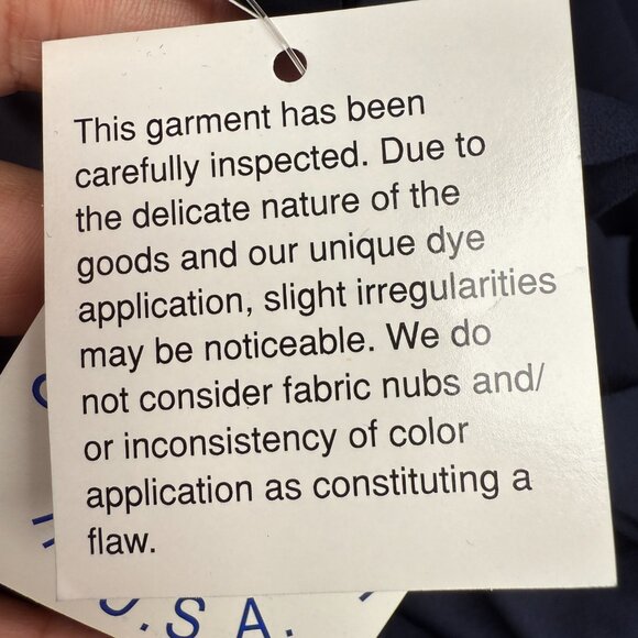 NWT Women's XSCAPE One-Shoulder Draped Midi Dress Navy | Size 8 - Picture 11 of 11